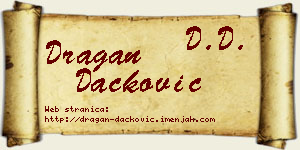 Dragan Dačković vizit kartica